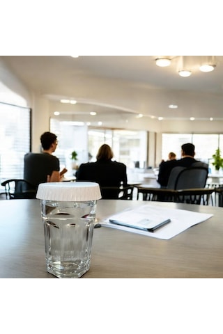 Şarap Bardak Kapağı Baskısız 80 Mm 100 Adet