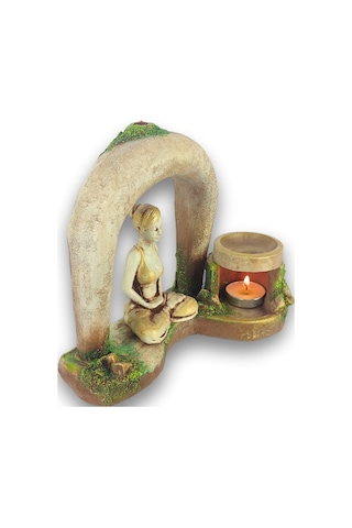 Yogacı Kız Buhurdanlık Geriakış Tütsülük