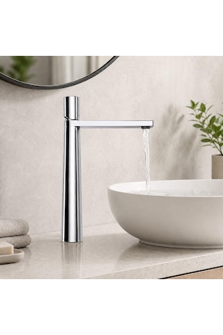 Arco Uzun Lavabo Bataryası Parlak Krom