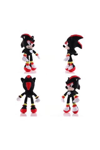 66088 Sonic Boom Arkadaşları Figür Peluş Oyuncak Büyük Boy Kirpi Shadow