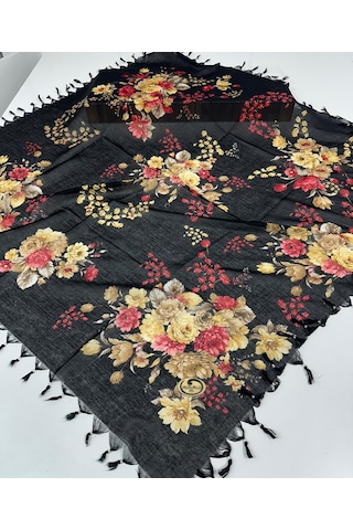 Sökme Boncuklu Pamuk Yazma - 05651 Siyah,kahve