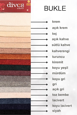Bukle Serisi Premium 1. Kalite Yerli Dokuma Silinebilir Döşemelik Kumaş Bej