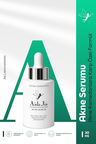 Aida Jia Salisilik Asit ve Glikolik Asit İçerikli Akne Komedon Siyah Nokta Karşıtı Serum 30 ML
