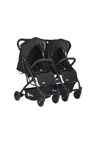 4 Baby Travel İkiz Bebek Arabası Black Drone Sky Kabin Sistem