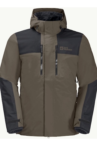 Jack Wolfskin Jasper 3ın1 Erkek Su Geçirmez Outdoor Mont Kahveren