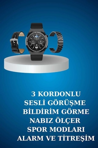 Alarm Ve Titreşim Özellikli Akıllı Saat Ve Mikrofonlu Kablolu Bluetooth Kulaklık 60 Saat - 4999