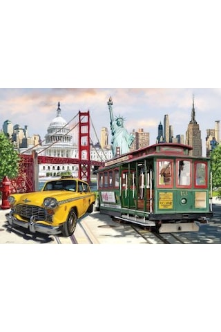 Art Puzzle Kolaj Amerika 2000 Parça Puzzle