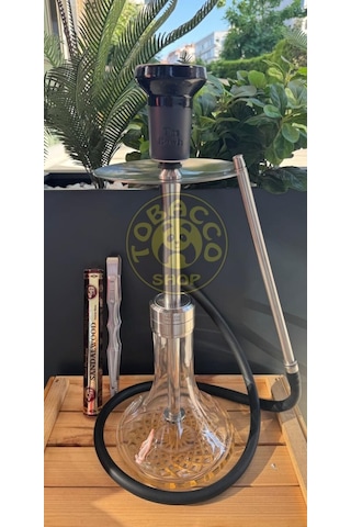 E24 Big Boss Eco Çelik Seri Gold & Taş Bowls Nargile Lülesi Sandal Ağacı Tütsü Hediyeli