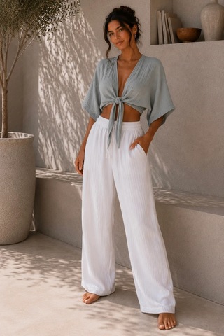 Bbbutikbasic Kadın Müslin Bağlamalı Bolero Bluz Oversize Salaş Yazlık Kimono Hırka My3535 Haki