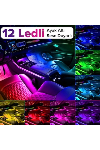 Tofaş Şahin Uyumlu 12 Ledli Ayak Altı Sese Duyarlı Led