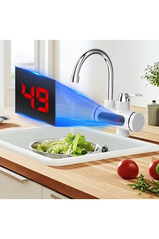 Xurunkeji Elektrikli Sıcak Ve Soğuk Su Isıtıcı Musluk Hızlı Isıtma Musluk Su Isıtıcı Musluk Bağlantısı Musluk 3000w Abd Fişi Beyaz