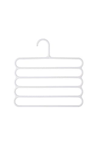 Çok İşlevli 5 Katmanlı Pantolon Askısı Tutucuları Pantolon Askısı Depolama Rafı Elbise Askısı Yerden Tasarruf Sağlayan Gardırop Dolap Düzenleyici Beyaz