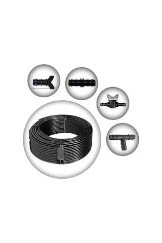 16mm DAMLAMA BORUSU 20cm DELİKLİ 400 m 4 LİTRE DAMLAMA BORUSU VE MALZEMELERİ HAZIR PAKET