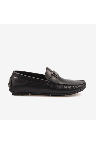 Mocassini Hakiki Deri Tokalı Erkek Loafer M584 Siyah