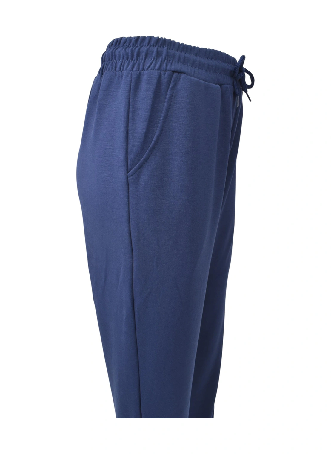 Modal Kumaş Lastik Paça Cepli Eşofman Altı - Lacivert Lacivert