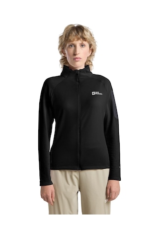 Jack Wolfskın Jack Wolfskin Prelight Fz Kadın Siyah Polar Ceket 6000 Siyah
