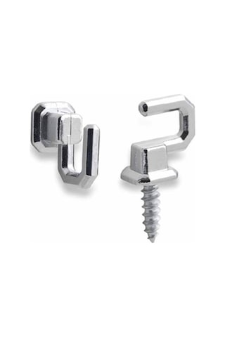 100 Adet Osena Anahtar Askısı Kanca Metal Krom Kod: 4147 Krom