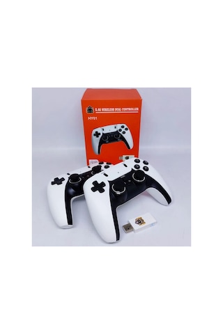 Hy01 2.4g Wireless Dual Controller Kablosuz Usb Oyun Kolu 2 Adet 64gb Hafıza Kartı Oyun Yüklü