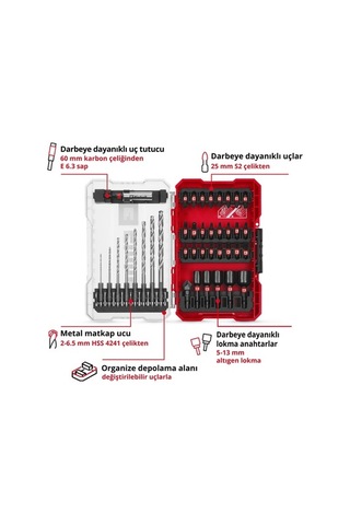 Zyzqstore 39 Parça Darbeye Dayanıklı M-case Bits Ucu Seti - 49108773