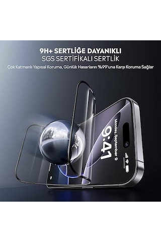 Apple Apple iPhone Uyumlu Uyumlu 11 İçin Tasarlanmış Uçtan Kenara Kapsama Tam Koruma Dayanıklı Temperli Cam