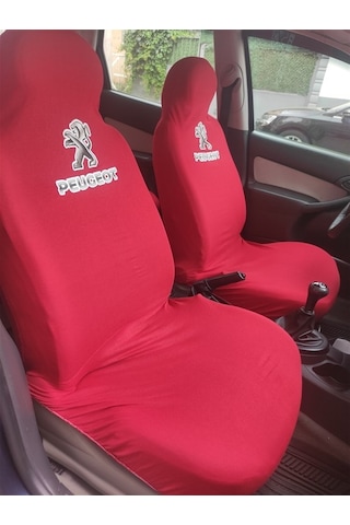 Peugeot Kırmızı Oto Atlet Servis Kılıfı 4 Parça Ser-0001