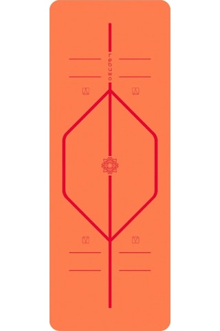 Rebuwo Hizalama Tasarım 5mm Kauçuk Mat Kaydırmaz Yoga Mat Pilates