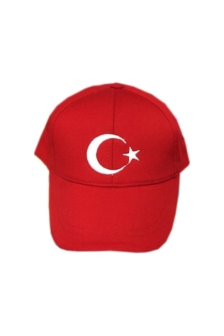 Eleven Markets Arkası Cırtlı Nakışlı Bayrak Ay Yıldızlı Şapka