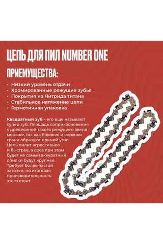 Number One Zincirli Testere Zinciri Süper Diş Peg 1,5, 64 Diş. Adım 0,325, Izgara 16" 234583862