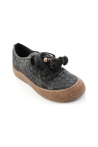 Bambi Siyah Baskı Detaylı Kadın Sneaker K01646000410