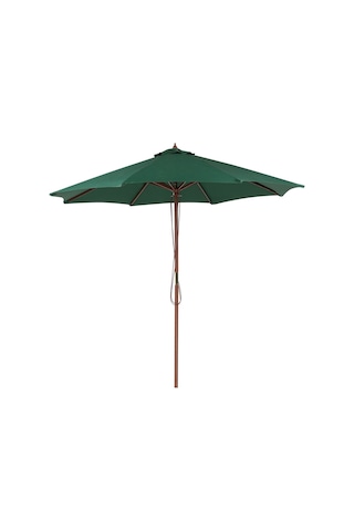 Toscana 270 Cm Sekizgen Bahçe Şemsiyesi, Upf 50+, Kayın Ahşap Gövde Yeşil