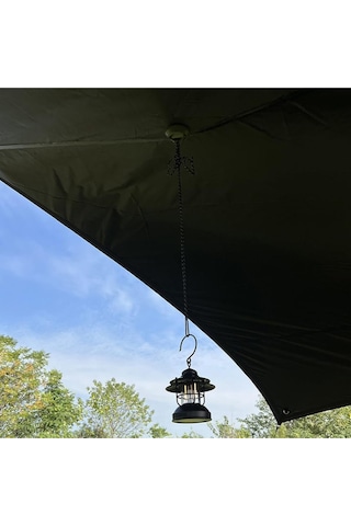 Mıknatıslı Kamp Askı Aparatı Outdoor Dayanaklı Ekipman Tutucu Pratik Kamp Aksesuarı 5'li Siyah