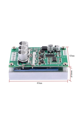 DC 12V 36V 15A 500W Fırçasız Motor Sürücü Soğutucu Pwm Bldc Hız Kontrol Kartı İleri Geri Yön Kontro