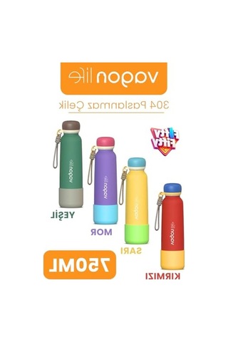 750 Ml Pipetli Paslanmaz Çelik Termos, Sızdırmaz Tasarım Açık Beyaz