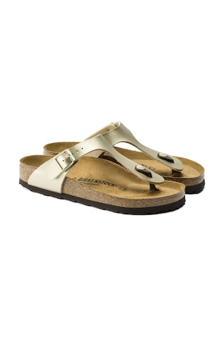 Birkenstock 1016108 Gizeh Mantar Kadın Terlik Altın-Altın
