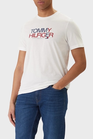 Tommy Hilfiger Erkek T Shirt Mw0mw42369 Ybr Beyaz