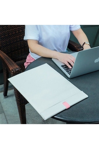 Baseus Lets Go Çift Katmanlı Deri Kılıf Çanta 16 Inch Apple Uyumlu MacBook Del