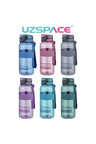 Uzspace Tritan Su Matarası 1000Ml 1 Litre Büyük Boy Yenilenen Ren