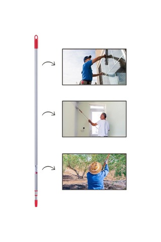 Flora Teleskopik Uzatmalı Metal Sırık Sap 4 Metre Yeni Tasatım