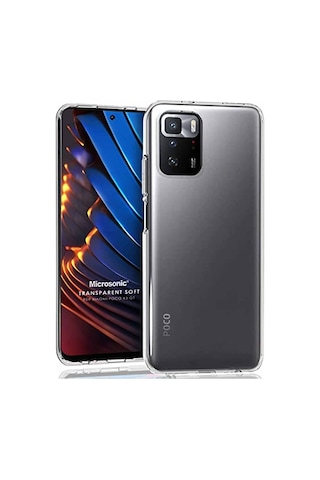 Xiaomi Poco X3 Gt İçin Kılıf Transparent Soft Beyaz Poco X3 Gt İle Uyumlu Kılıf - Şeffaf Diğer