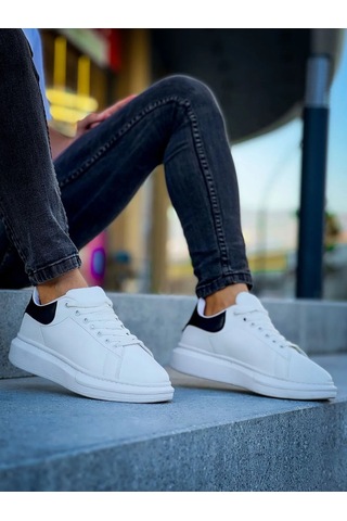 Luis A Costa Lc101 Beyaz Arka Siyah Bağcıklı Erkek Ayakkabı Renkli