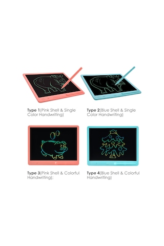 Ximistore9 "15 İnç Lcd Çocuk Yazı Tahtası - Tek Tuşla Silme, Duvar Karalamalarını Önler, Çizim Tableti" Diğer