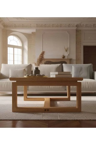 Orta Sehpa Masif Ağaç 120 X 80 Çok Renkli