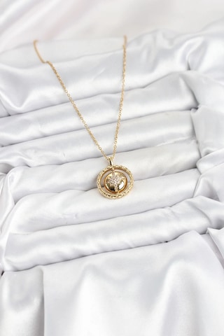 316l Çelik Zincir Gold Renk Kutup Yıldızı Model Kadın Kolye Çok Renkli 67789736