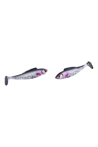Silikon Sahte Balık - 4,5g 85mm - Fishack Predatorx - Uv Boyalı - Ghosty