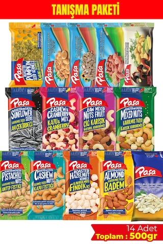 Paşa Kuruyemiş Karışık Kuruyemiş Tanışma Seti 14 x 500 G