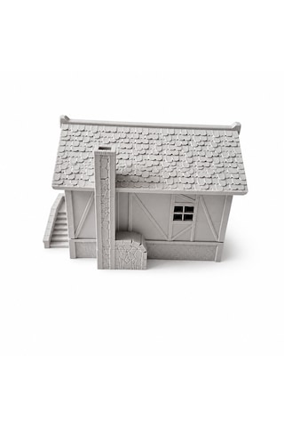 3d Maket Ev Boyama Seti 12x10 Cm Dekoratif Minyatür Ev Maketi 6'lı Boya Ve Fırça Hediyeli Hobi Seti