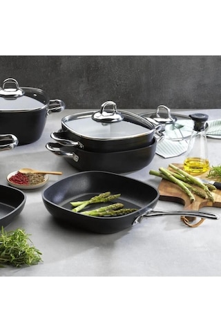 Schafer Gastronomie Master Granit Tava 26cm-siyah Kırmızı