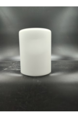 Küçük Silindir Avize Camı.beyaz Renkli E.14 Mum Ampule Göre Çapı:8.00 Cm-h:10.50 Cm Mat Beyaz