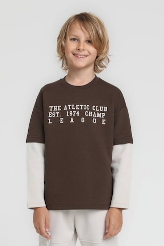 Xo Kids Erkek Çocuk Sweatşirt 9-13 Yaş 1845 Kahve