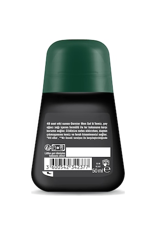 Garnier Men Saf & Temiz Erkek Roll-On Deodorant 50 ML